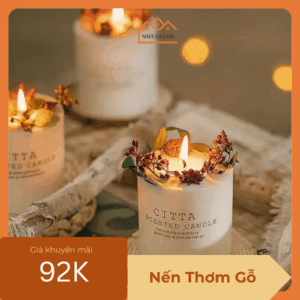 Nến Thơm Gỗ Tuyết Tùng
