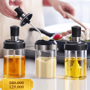 Bộ lọ thủy tinh đựng gia vị