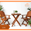 Bộ bàn ghế gỗ mini decor ban công