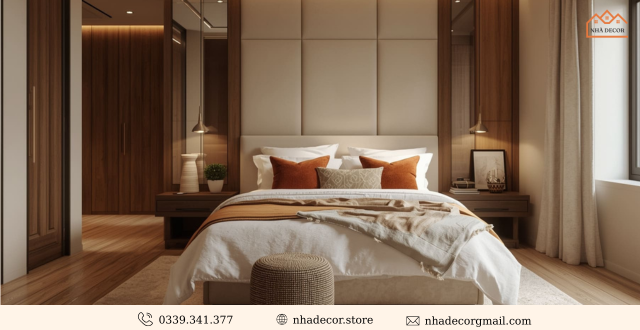 Góc decor phòng ngủ được sắp xếp hợp lý