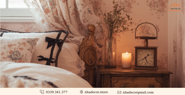 Decor phòng ngủ với đồ vintage